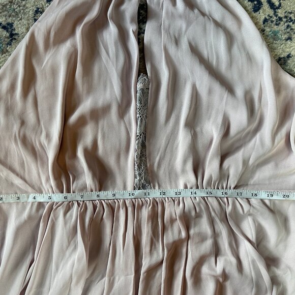 NWOT H&M lacy sleeveless backless gown in light purple lacy women's plus size 24 - Picture 11 of 12